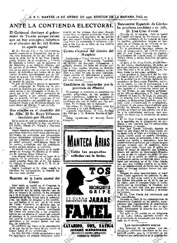 ABC MADRID 28-01-1936 página 27