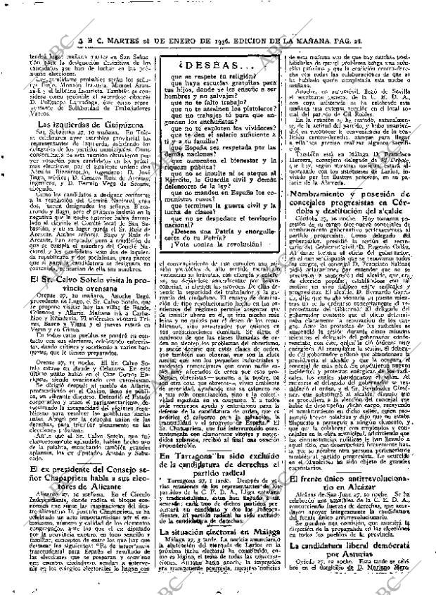 ABC MADRID 28-01-1936 página 28