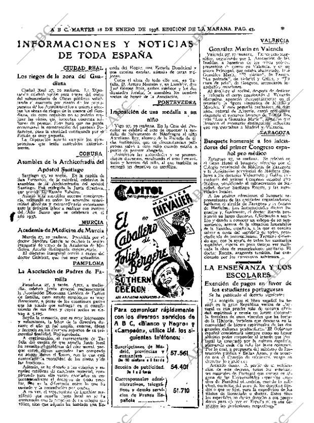 ABC MADRID 28-01-1936 página 43