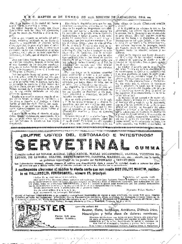 ABC SEVILLA 28-01-1936 página 20