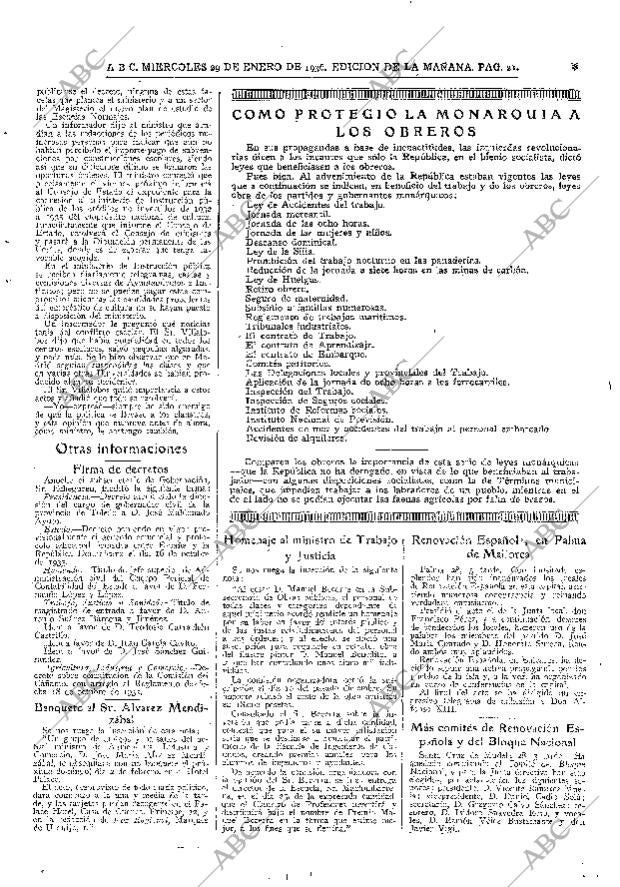 ABC MADRID 29-01-1936 página 21