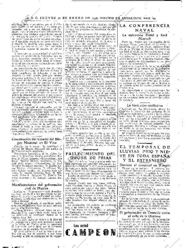 ABC SEVILLA 30-01-1936 página 20