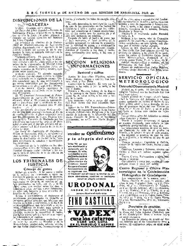 ABC SEVILLA 30-01-1936 página 40