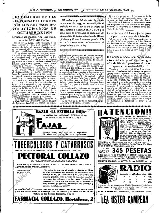 ABC MADRID 31-01-1936 página 42