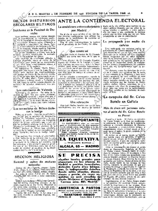 ABC MADRID 04-02-1936 página 17