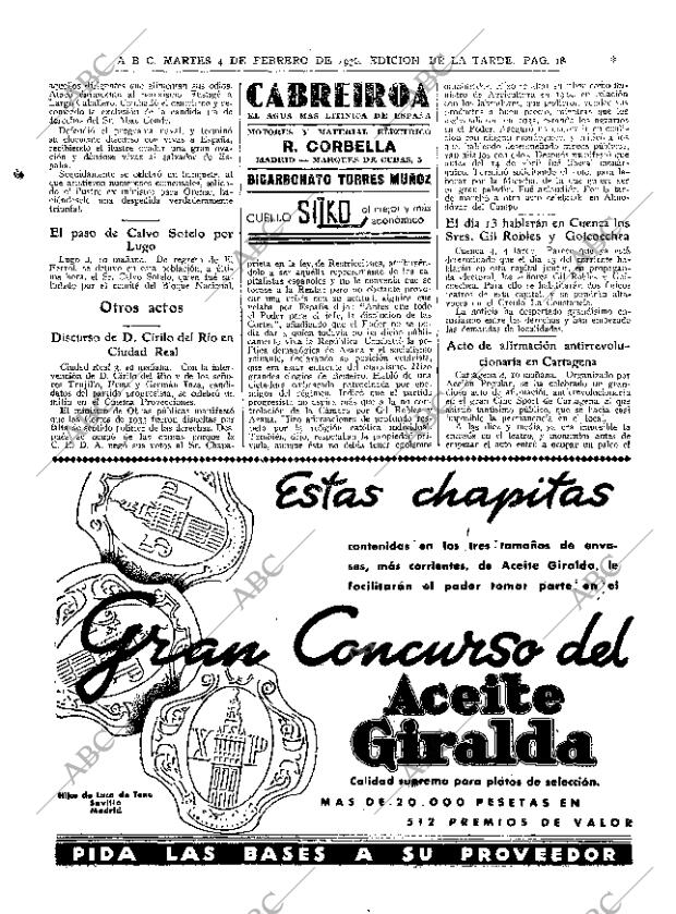 ABC MADRID 04-02-1936 página 18