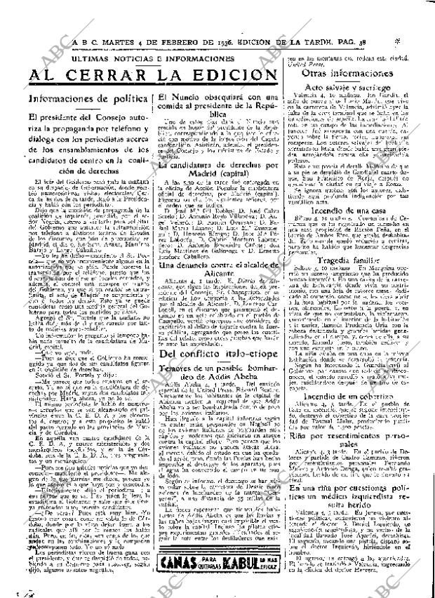 ABC MADRID 04-02-1936 página 38