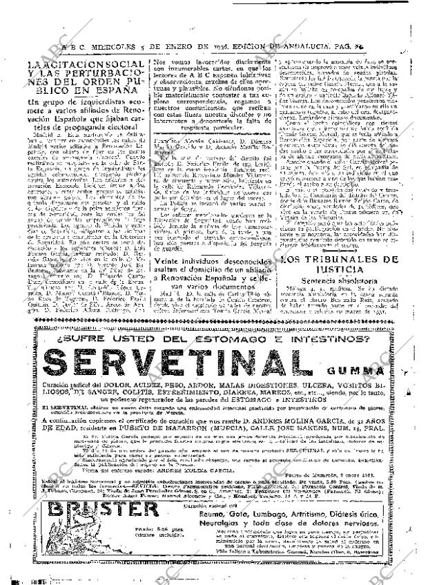 ABC SEVILLA 05-02-1936 página 20