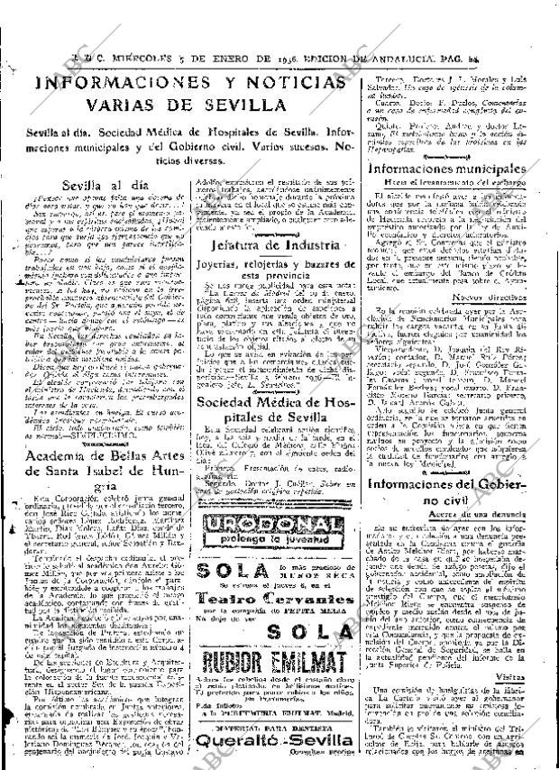 ABC SEVILLA 05-02-1936 página 25