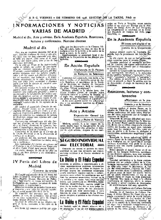 ABC MADRID 07-02-1936 página 40