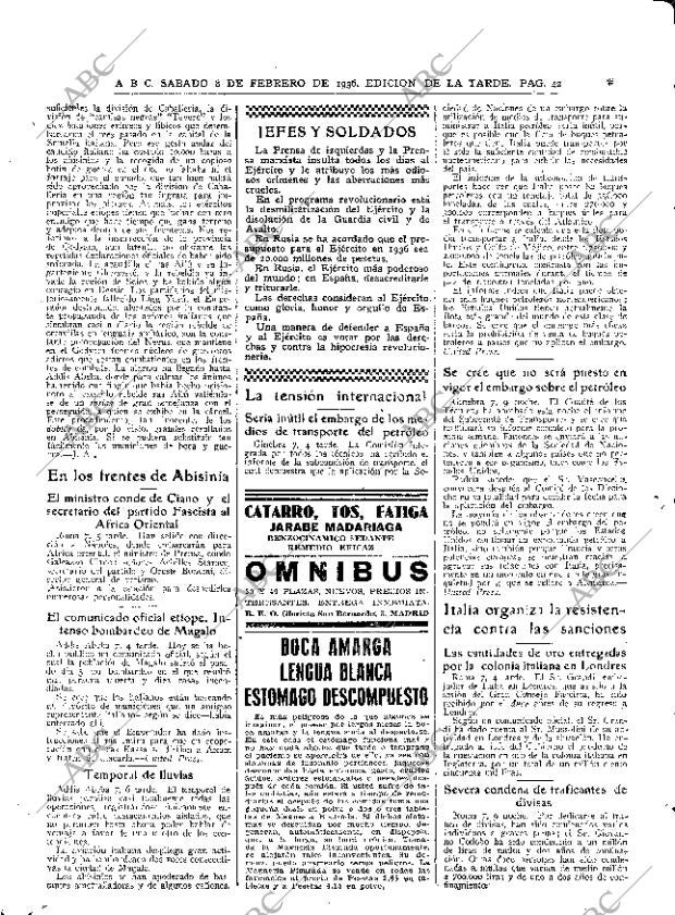 ABC MADRID 08-02-1936 página 42