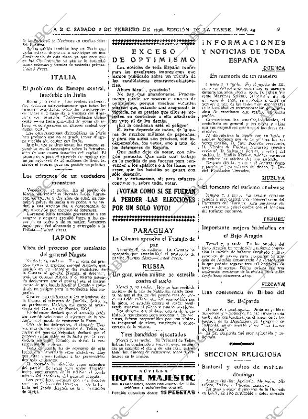 ABC MADRID 08-02-1936 página 49