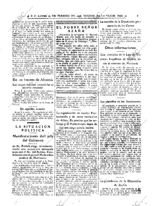 ABC MADRID 10-02-1936 página 35