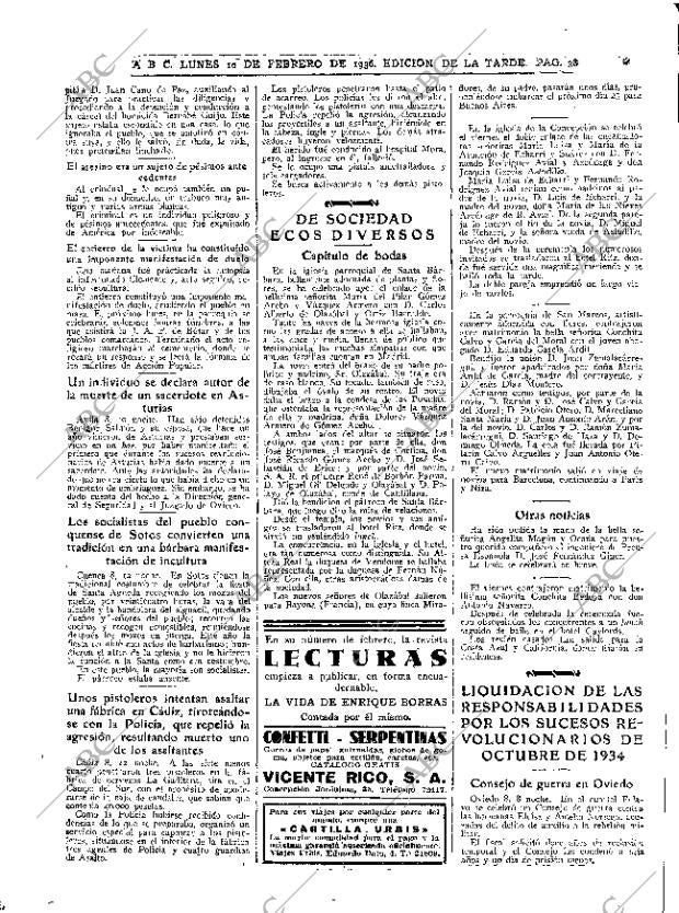 ABC MADRID 10-02-1936 página 38