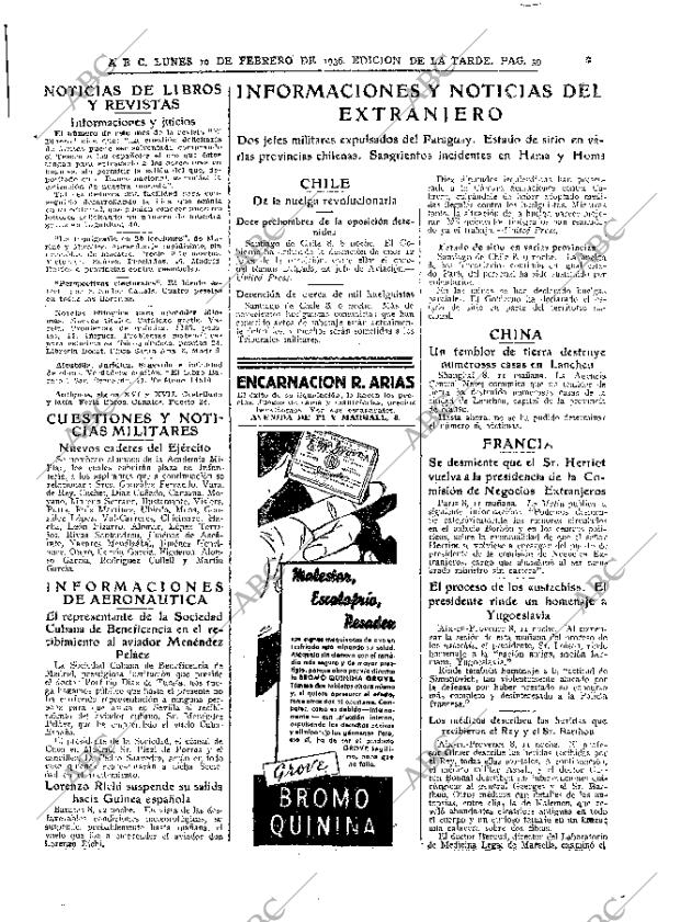 ABC MADRID 10-02-1936 página 39