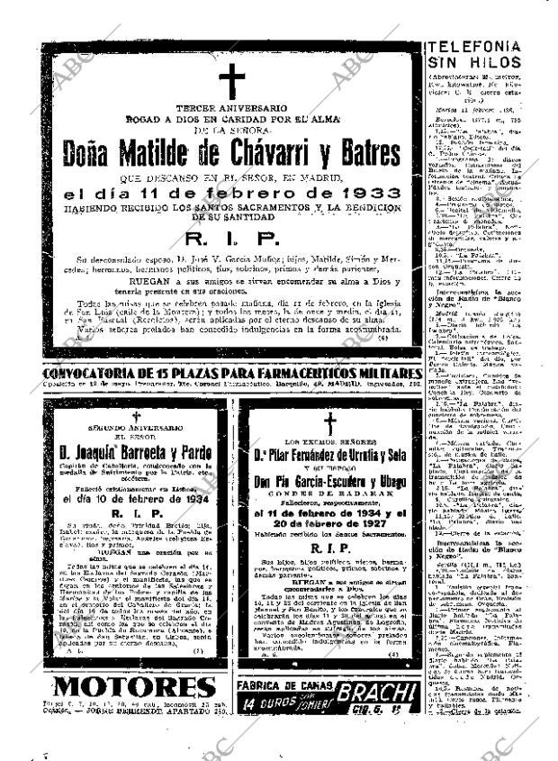 ABC MADRID 10-02-1936 página 58