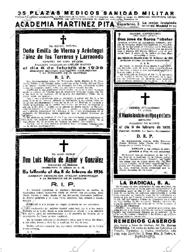 ABC MADRID 10-02-1936 página 60