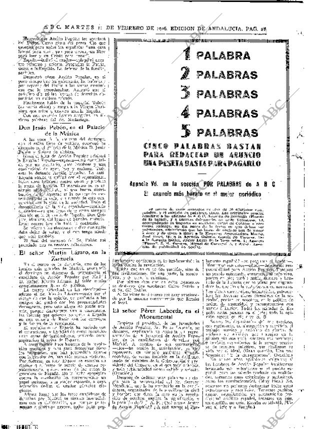 ABC SEVILLA 11-02-1936 página 22
