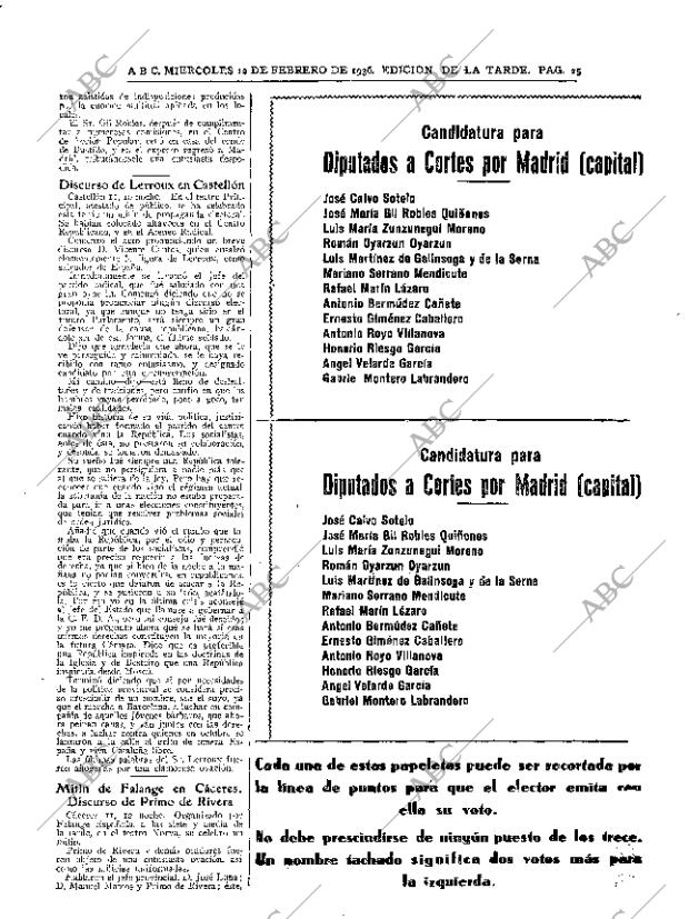 ABC MADRID 12-02-1936 página 25
