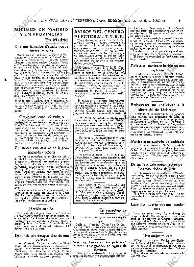 ABC MADRID 12-02-1936 página 30