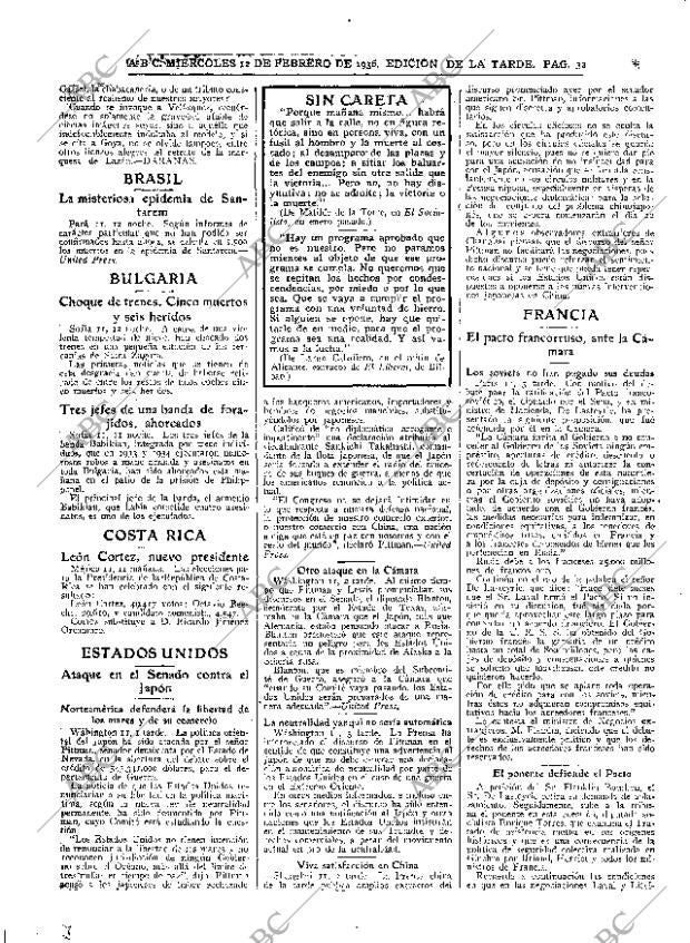 ABC MADRID 12-02-1936 página 32