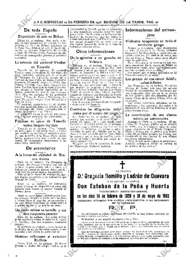 ABC MADRID 12-02-1936 página 40