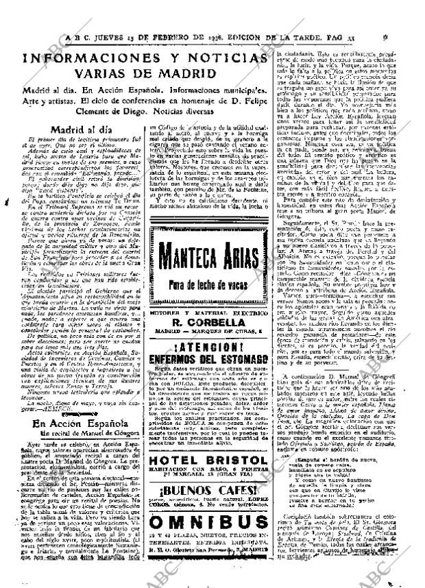 ABC MADRID 13-02-1936 página 27