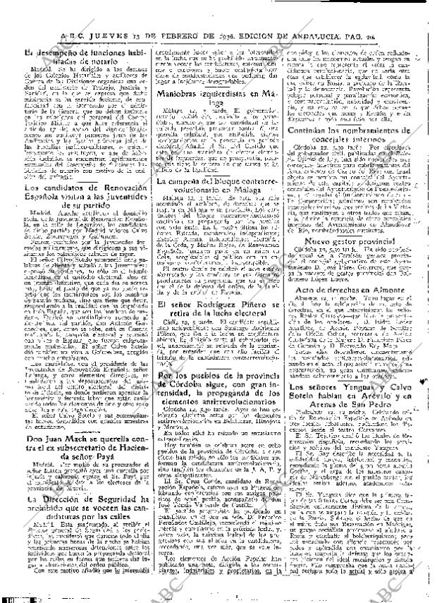 ABC SEVILLA 13-02-1936 página 20