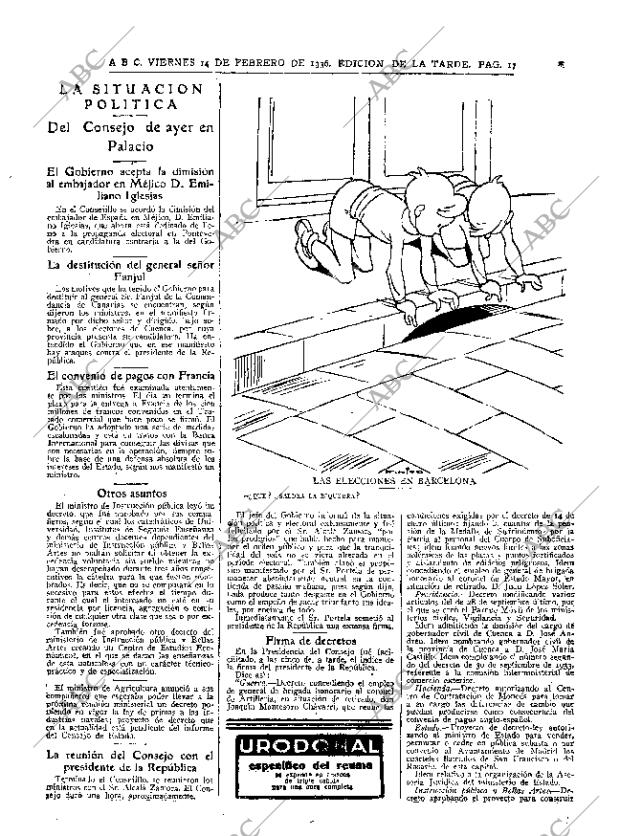 ABC MADRID 14-02-1936 página 17