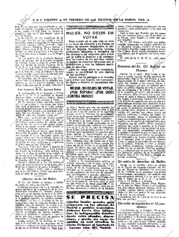 ABC MADRID 14-02-1936 página 22