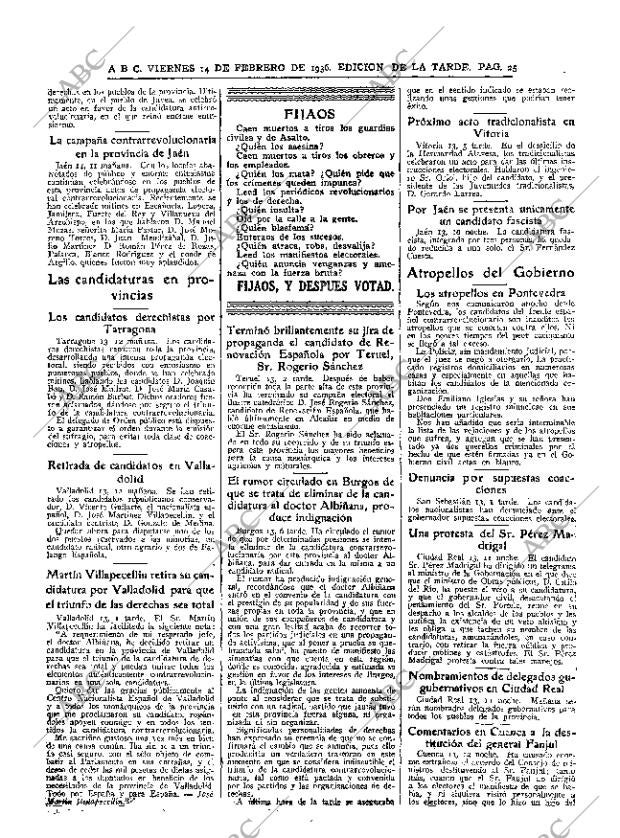 ABC MADRID 14-02-1936 página 25