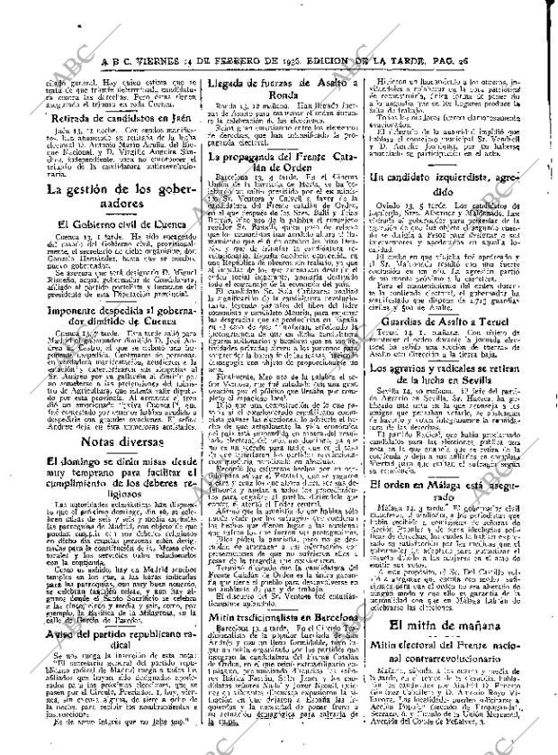 ABC MADRID 14-02-1936 página 26