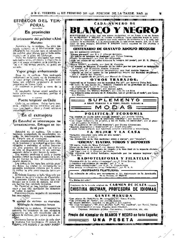 ABC MADRID 14-02-1936 página 33