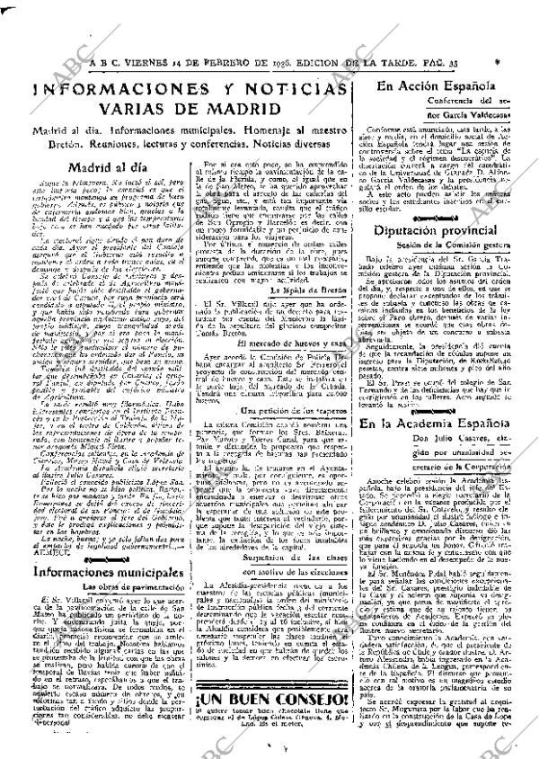 ABC MADRID 14-02-1936 página 35