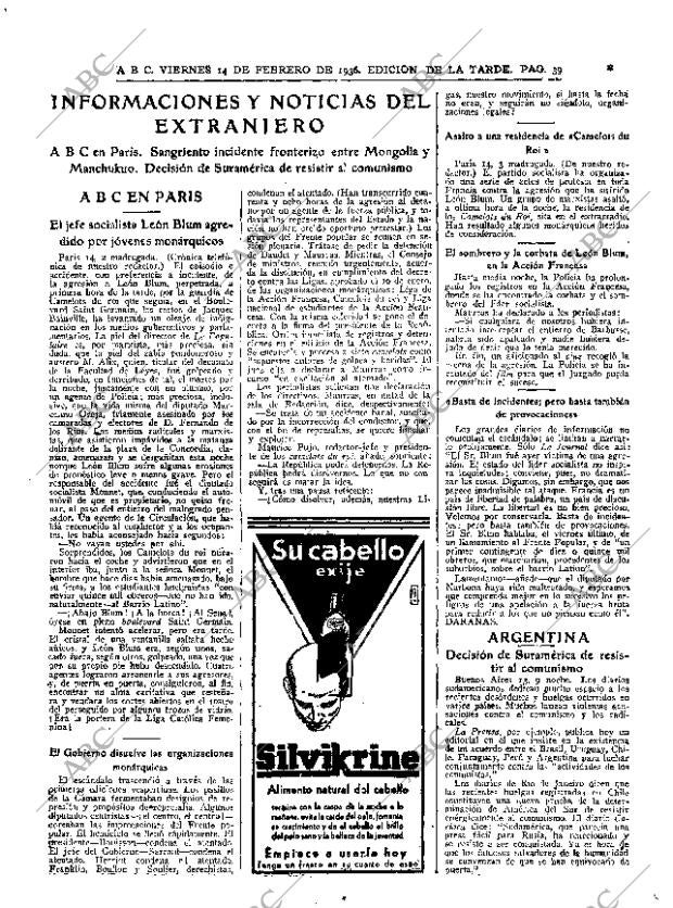 ABC MADRID 14-02-1936 página 39