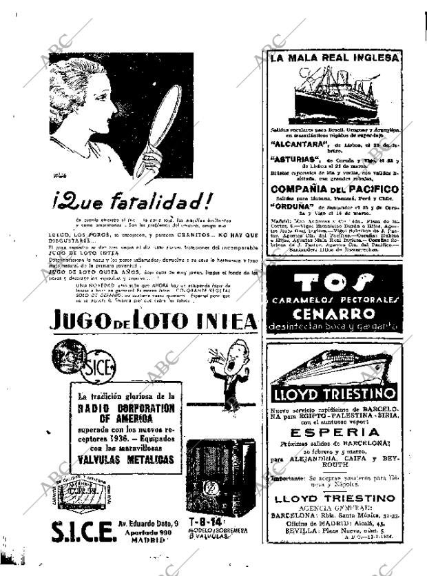 ABC MADRID 14-02-1936 página 40