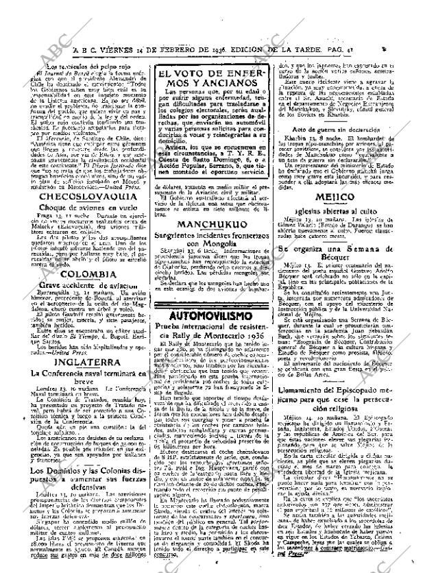 ABC MADRID 14-02-1936 página 41