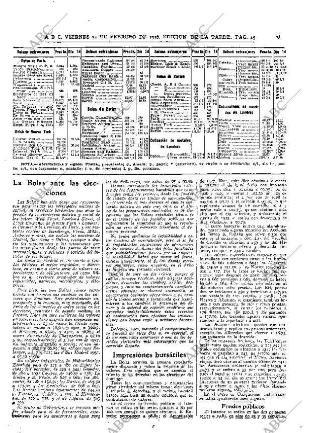 ABC MADRID 14-02-1936 página 45