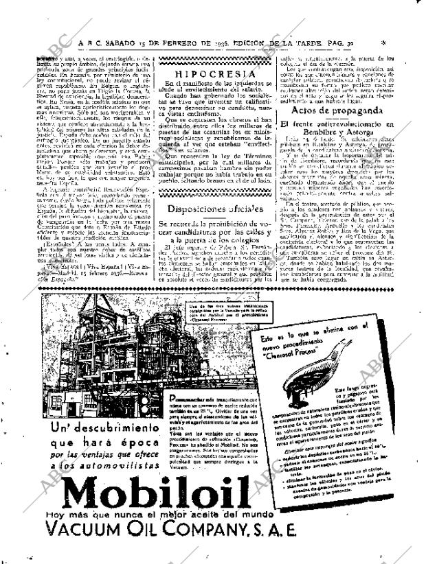 ABC MADRID 15-02-1936 página 28