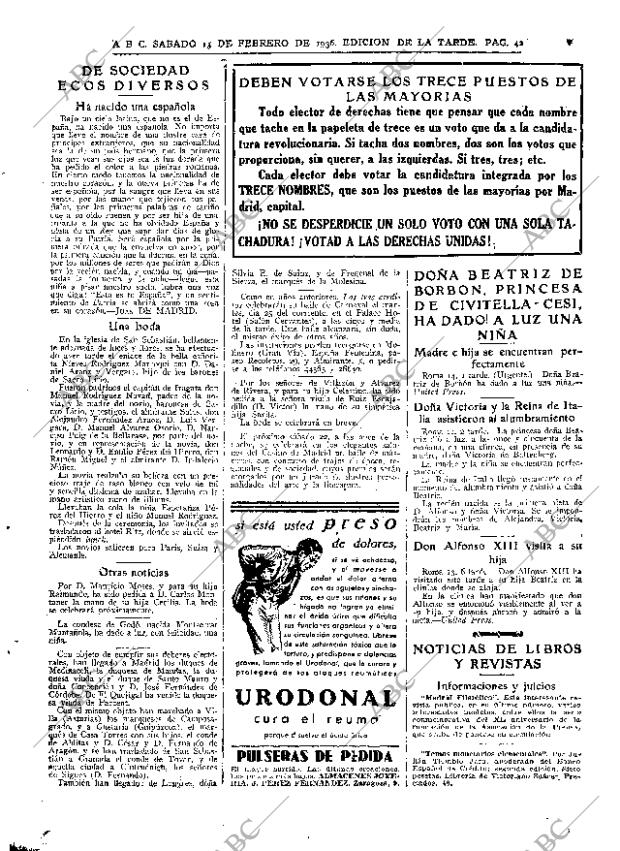 ABC MADRID 15-02-1936 página 38