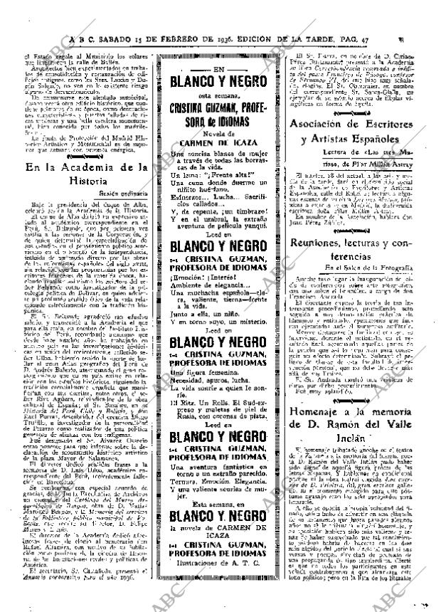 ABC MADRID 15-02-1936 página 43