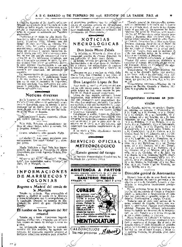 ABC MADRID 15-02-1936 página 44