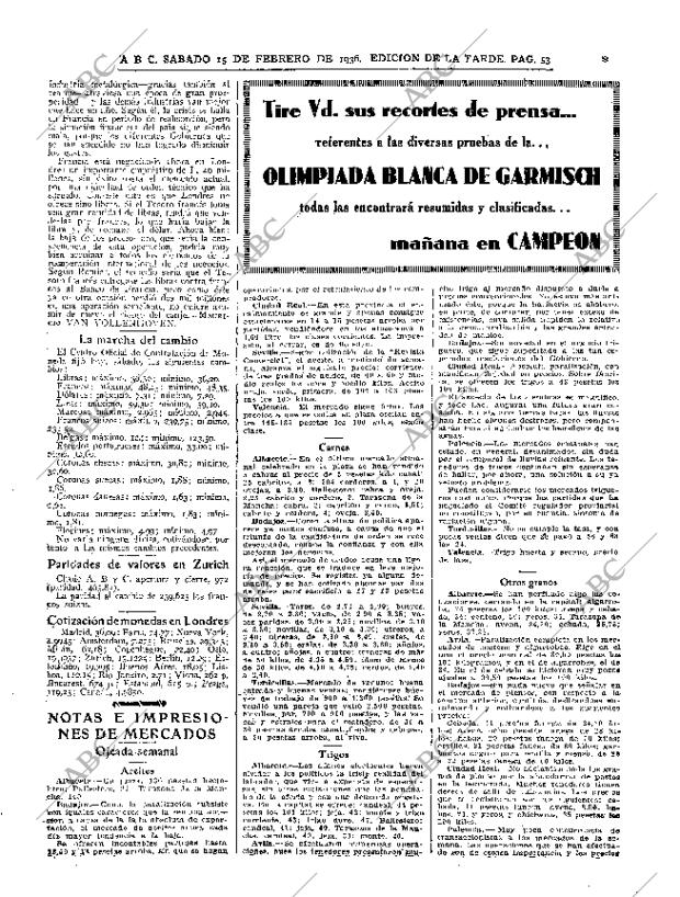 ABC MADRID 15-02-1936 página 49