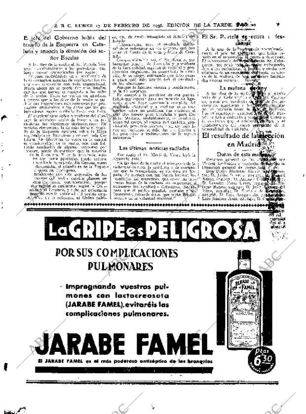 ABC MADRID 17-02-1936 página 18