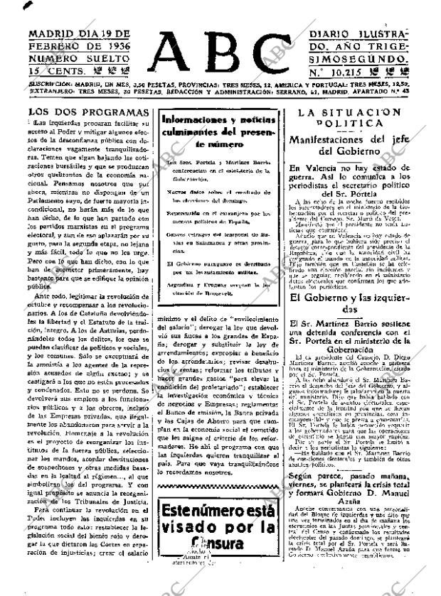 ABC MADRID 19-02-1936 página 17