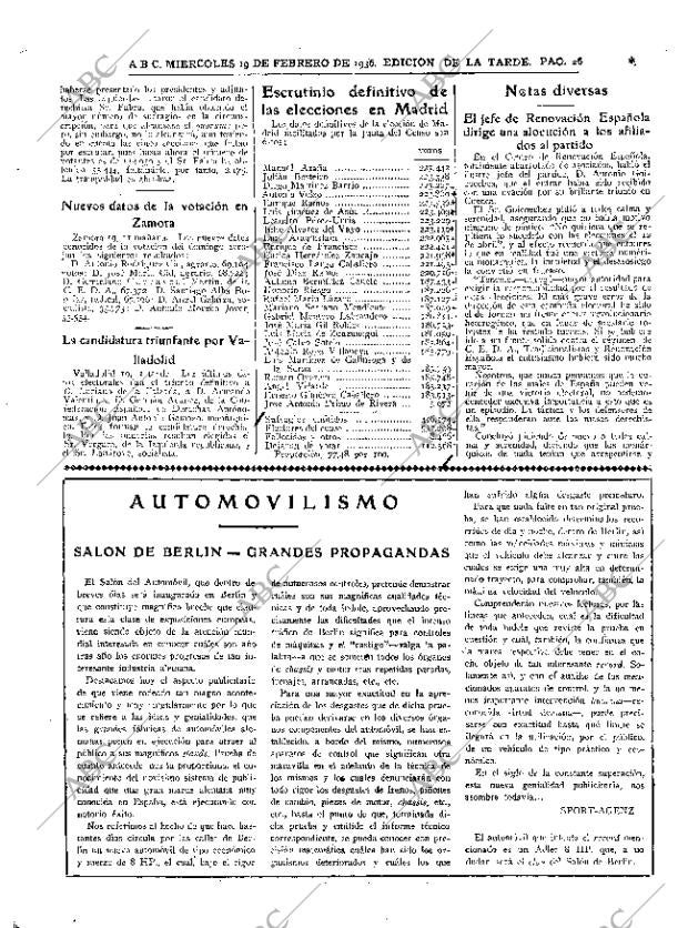 ABC MADRID 19-02-1936 página 26