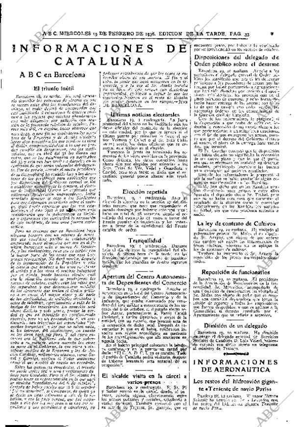 ABC MADRID 19-02-1936 página 33