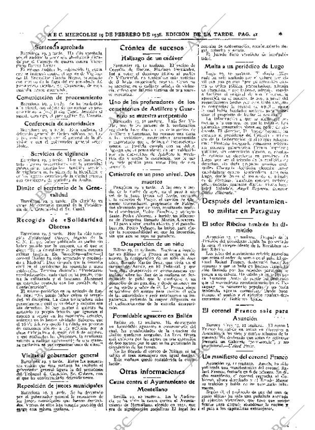 ABC MADRID 19-02-1936 página 41