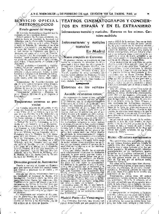 ABC MADRID 19-02-1936 página 42