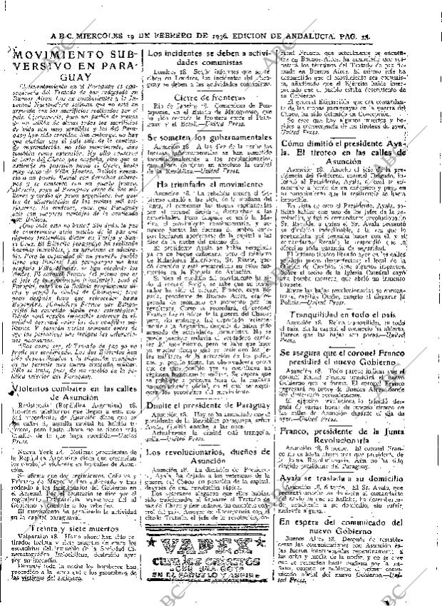 ABC SEVILLA 19-02-1936 página 33